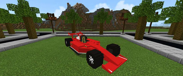Мод на машину Ferrari для Андроид - Майнкрафт ПЕ 1.16