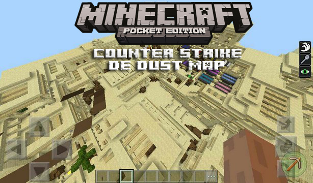 Карта Counter Strike: De Dust для Minecraft PE