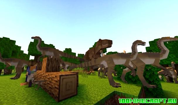 Карта Парк Юрского периода для Minecraft PE 1.16