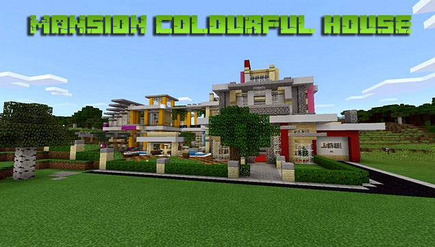 Карта на Андроид Mansion colourful для Minecraft PE