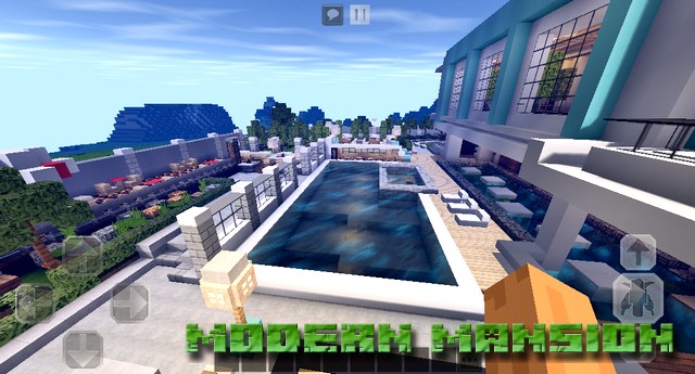 Карта Modern Mansion на Minecraft PE, Windows 10