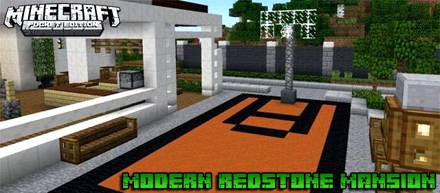 Карта для MCPE 1.16 | Современный особняк с механизмами