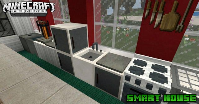 Карта для MCPE 1.16 | Дом с механизмами | Smart House