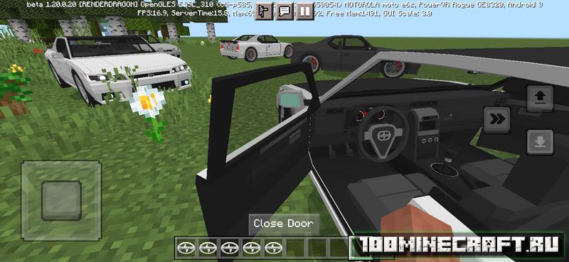 Мод на машину Scion tC для Minecraft PE 1.20 на Телефон