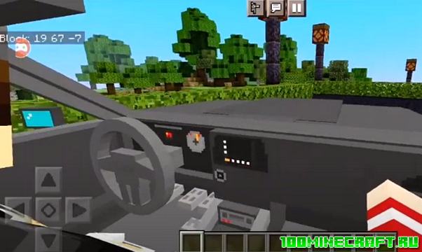 Мод на машину SRT Dodge Demon Minecraft PE 1.16