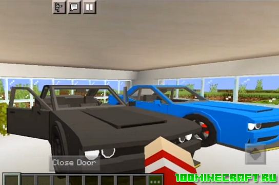 Мод на машину SRT Dodge Demon Minecraft PE 1.16