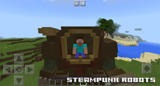 Мод Steampunk Robots для Minecraft PE 1.2.10