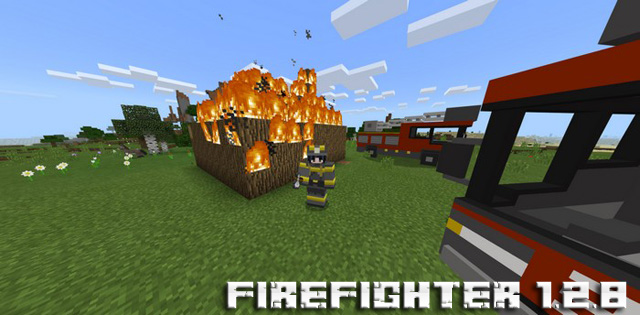 Скачать MCPE мод Firefighter 1.2.8 на Андроид бесплатно