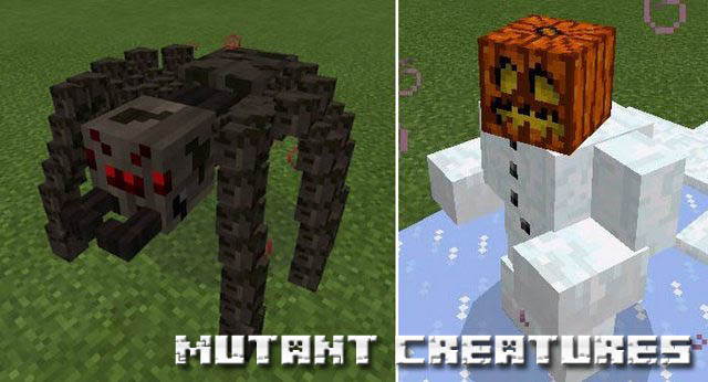 Мод Mutant Creatures для Minecraft PE 1.2.8
