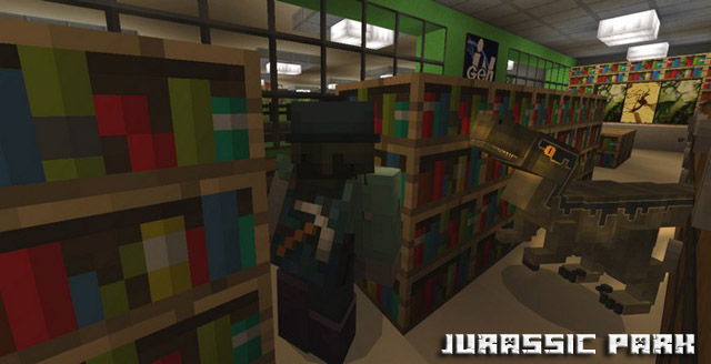 Скачать мод Jurassic park для Minecraft PE 1.2.9