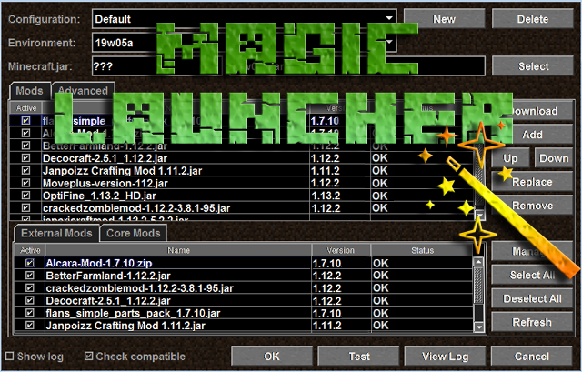 Скачать магический лаунчер для Майнкрафт 1.13.2, 1.12.2, 1.11.2