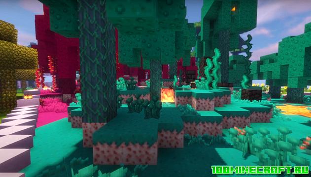 Текстуры Kawaii World для Minecraft Bedrock 1.16 | MCPE