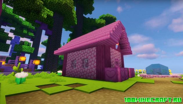 Текстуры Kawaii World для Minecraft Bedrock 1.16 | MCPE