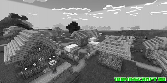 Shaders мод для Minecraft PE 1.17, 1.16 | Monochrome