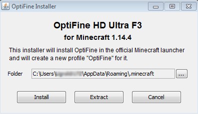Скачать Optifine HD 1.14.4 для Майнкрафт с Яндекс диска