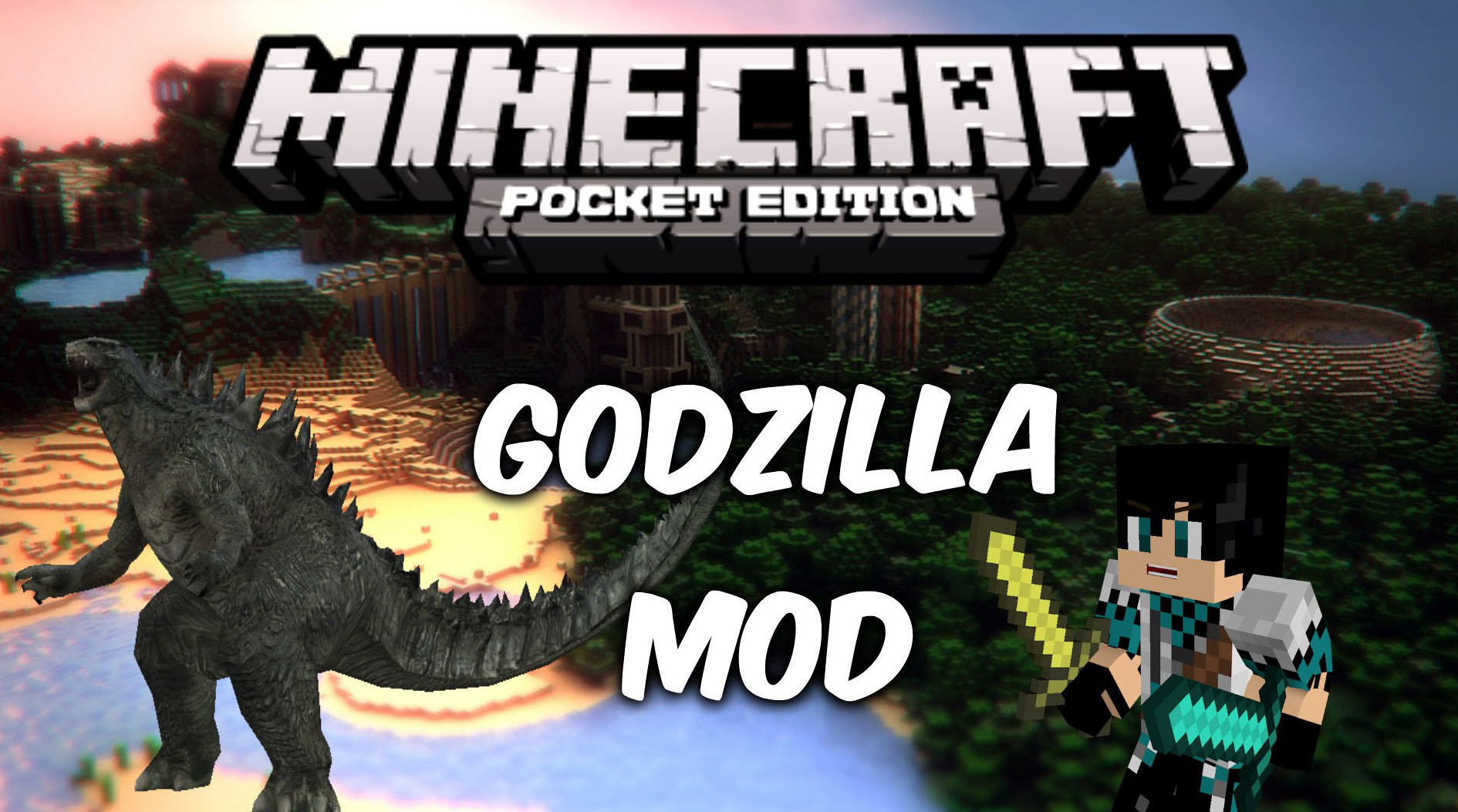 Скачать на Андроид Godzilla мод для Майнкрафт ПЕ 1.0.7