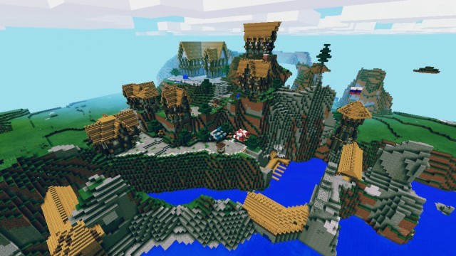 Карта для Minecraft PE / Daenor Medieval Town
