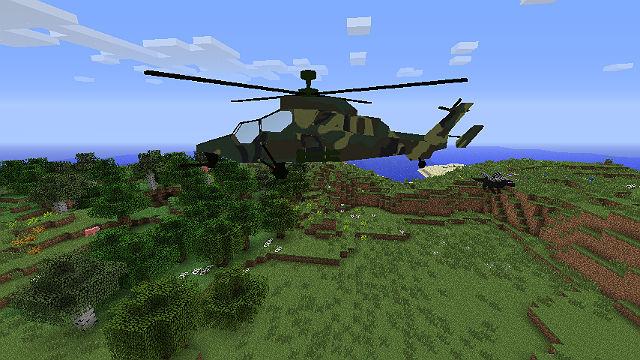 Боевые вертолеты - Мод для Майнкрафт 1.6.2