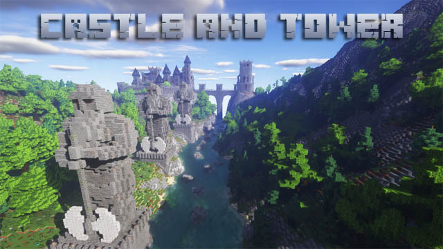 Карта Castle and Tower для Майнкрафт 1.16.5