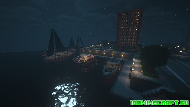 Карта Modern Town City для Minecraft 1.16.5