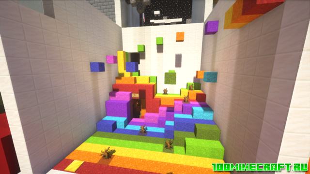 Карта паркур для Minecraft 1.16.5 | Parkour stairs
