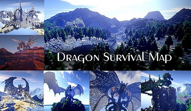 Карта для Майнкрафт / Dragon Survival - Скачать бесплатно