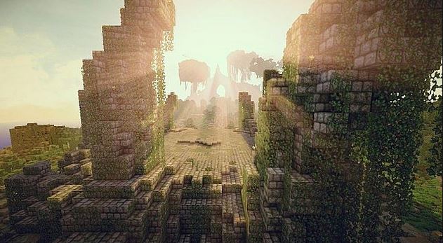 Карта для Minecraft / Эпическая карта для Майнкрафт / Green Hole