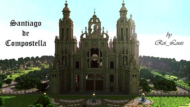 Скачать карту для Minecraft / Собор Santiago de Compostella 1.6 - 1.5.2