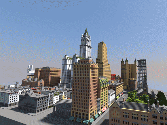 Скачать карту для Minecraft / Бесплатно / Город Нью-Йорк
