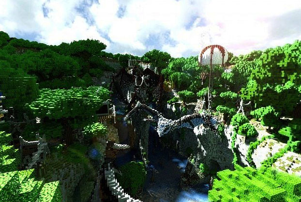 Фантастический город / Карта для Minecraft 1.5.2