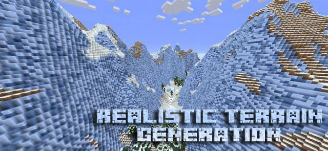 Мод Realistic Terrain Generation для Minecraft 1.10.2/1.7.10