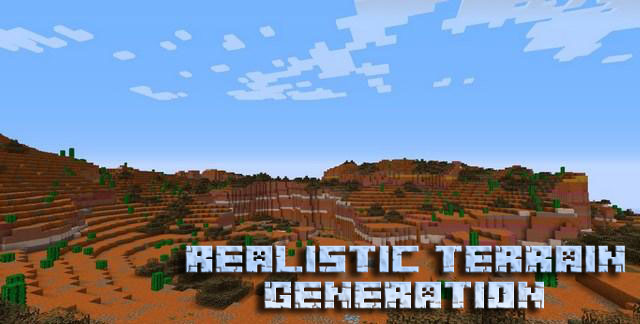 Мод Realistic Terrain Generation для Minecraft 1.10.2/1.7.10