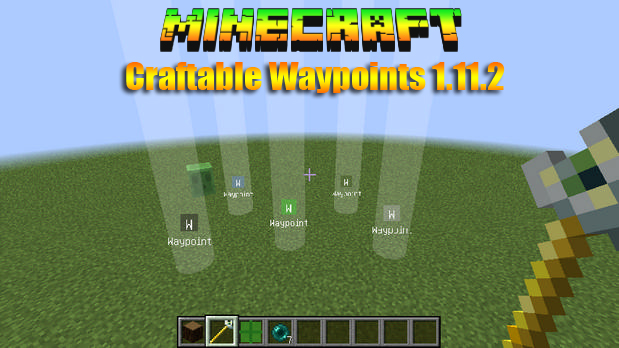 Мод Craftable Waypoints для Minecraft 1.11.2