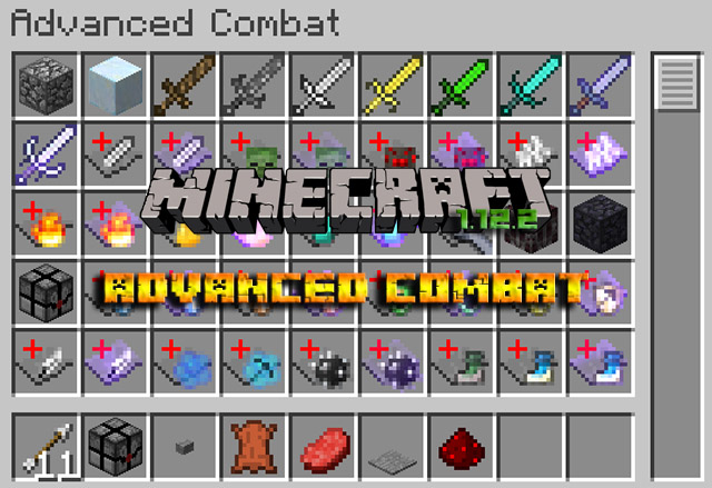 Скачать Advanced Сombat мод Update для Minecraft 1.12.2 