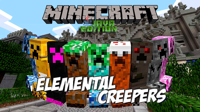 Мод Elemental Creepers на Майнкрафт 1.12.2