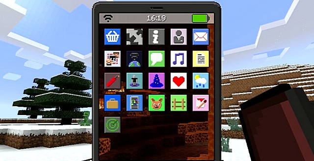 Мод телефон EyeMod для Майнкрафт 1.12.2 на ПК