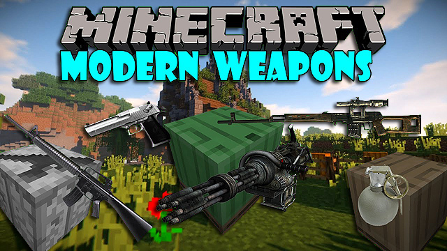 Скачать мод на оружие Modern Weapons для Minecraft 1.12.2