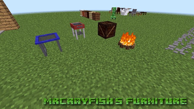Мод MrCrayfish’s Furniture на мебель для Майнкрафт 1.12.2