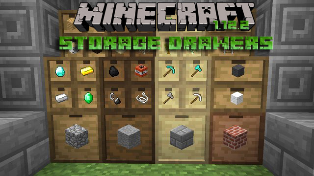 Скачать мод Storage Drawers для Minecraft 1.12.2 | Бесплатно 