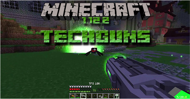 Мод TechGuns на оружие для Minecraft 1.12.2