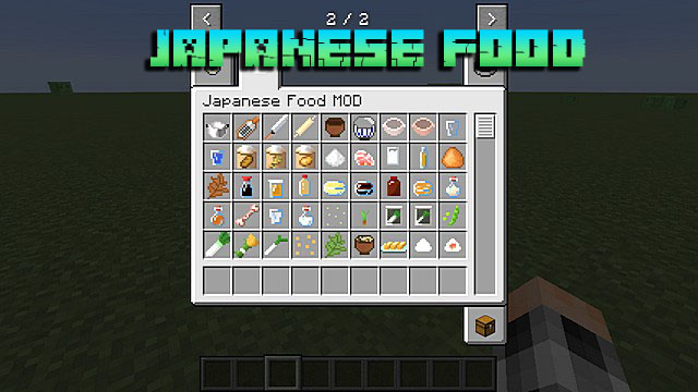 Мод Japanese food для Майнкрафт 1.16