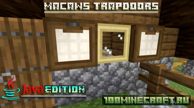 Мод Macaws TrapDoors 1.19.3 для Майнкрафт Java Edition
