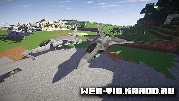 Мод MC Helicopter для Minecraft 1.7.10 / Самолеты и вертолеты