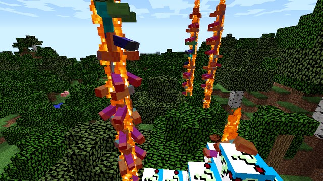 Мод на Лаки блок Зомби для Minecraft 1.8.9
