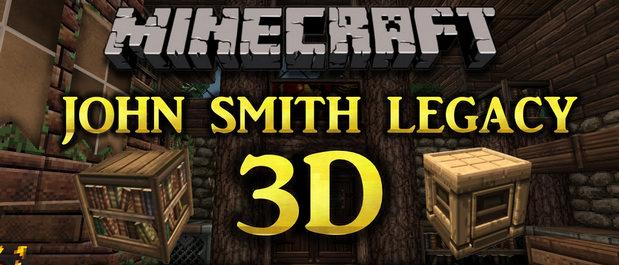 3D текстуры John Smith Legacy для Майнкрафт 1.11.2