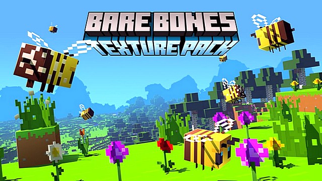 Скачать текстуры Bare Bones для Майнкрафт 1.16, 1.15